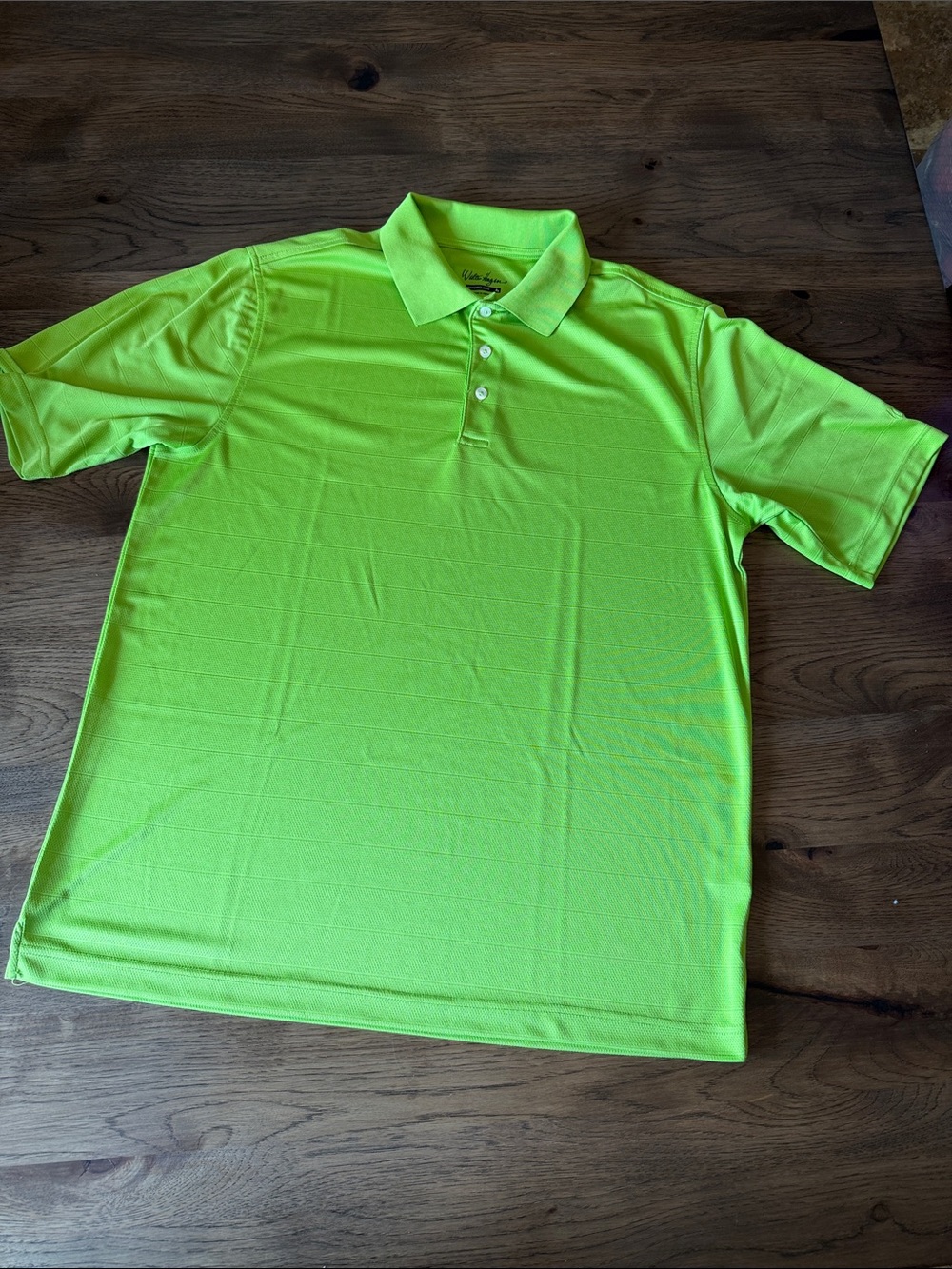 Walter Hagen Men's Hydro-Dri Large Lime Polo